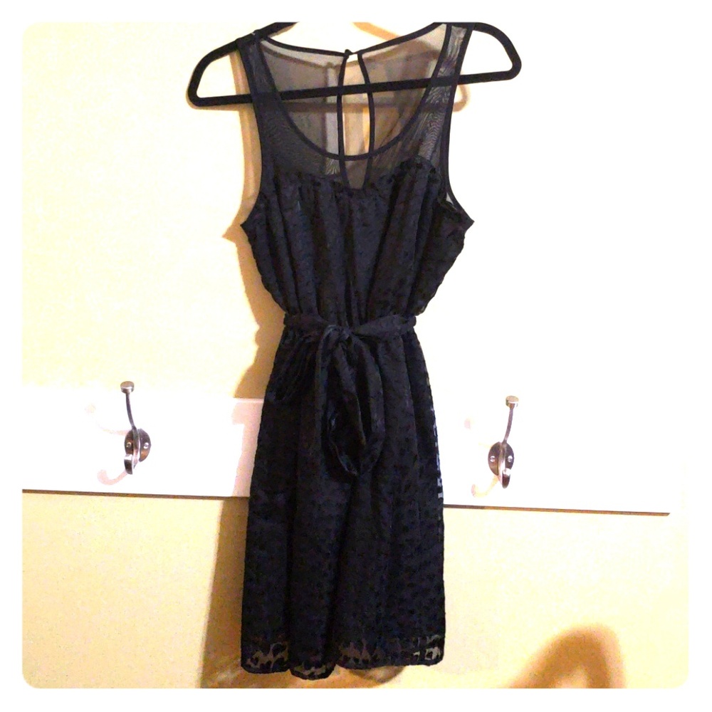 Black patterned dress